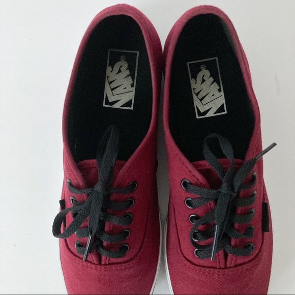 Vans Lo Pro Skate Shoes Size 8.5 Burgundy - Picture 2 of 8